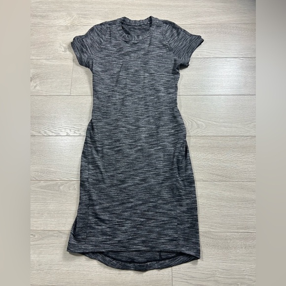 Lululemon &go Where-To Midi Dress Heathered Black - Picture 6 of 14